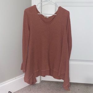 ALTAR’D STATE PINK LONG SLEEVE SHIRT